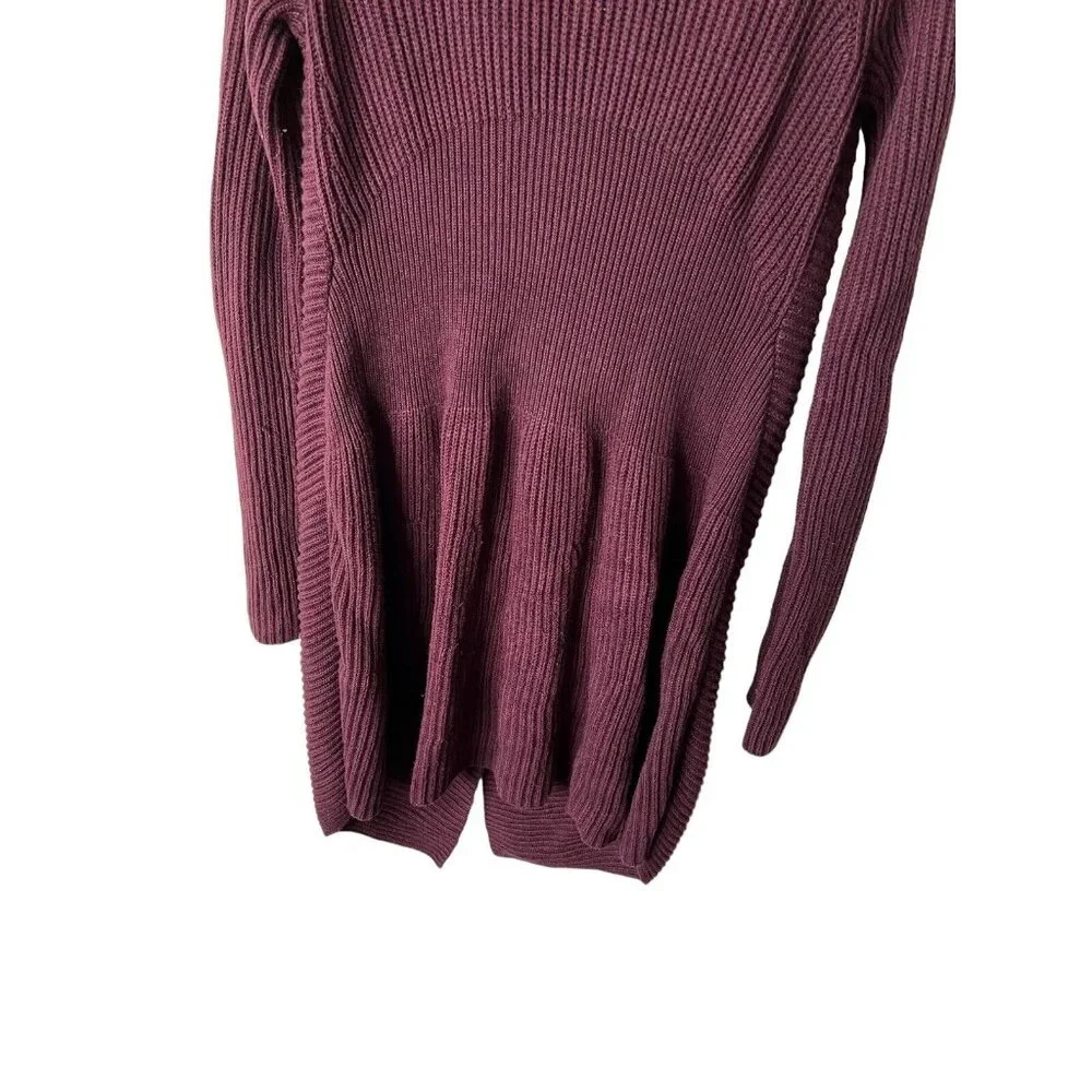 Cabi Womens Cardigan M Purple Mauve Grape Regal Button Closure Long Sweater Long - Picture 3 of 9